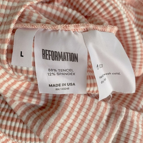 EUC Reformation Hampton Stripe Bodysuit | Large - Picture 6 of 6